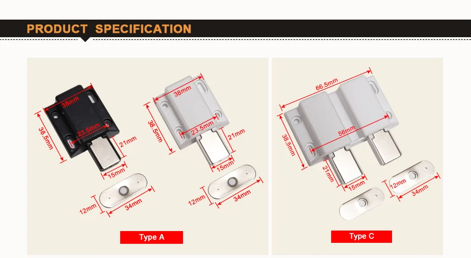 Магнитный дверной замок, двойной или одинарный Дверной доводчик, дверной замок для шкафа, защелкивающийся, магнитный замок для шкафа, шкаф