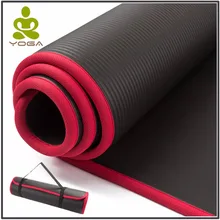 10MM Extra Thick 183cmX61cm High Quality NRB Non slip Yoga Mats For font b Fitness b