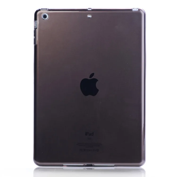 Мягкий силиконовый чехол для Apple iPad Air, для iPad 5, A1474, A1475, A1476, прозрачный защитный чехол для планшета из ТПУ+ стилус - Цвет: Черный