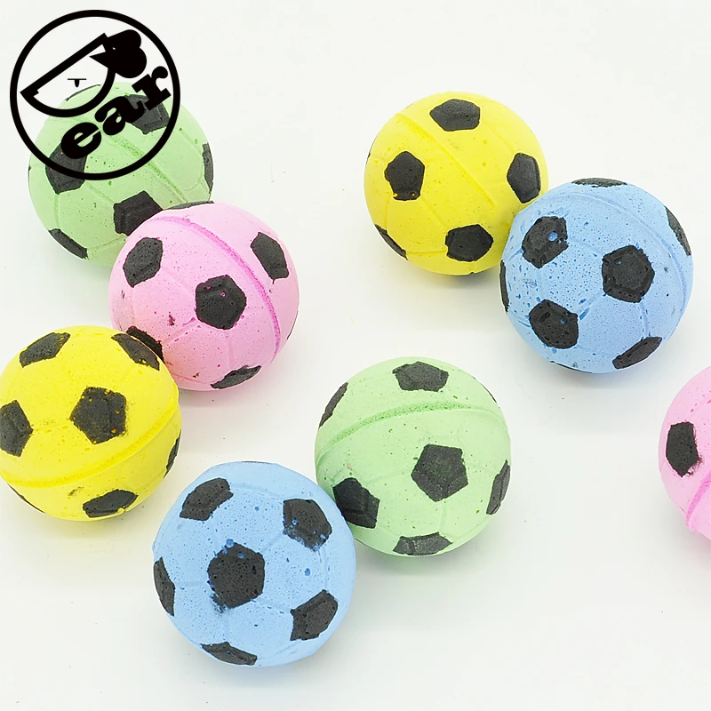 猫evaボールピースあたりロット柔らかい泡サッカーデザインのプレイボール用猫 Balls For Cats For Catscat Ball Aliexpress