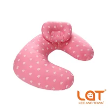 Almohadas de lactancia de bebé, almohada de lactancia de bebé de maternidad, cojín de cintura de alimentación de algodón para recién nacido en forma de U