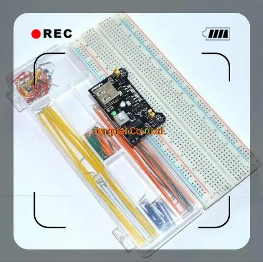 

3.3V/5V MB102 Breadboard power module+MB-102 830 points Solderless Prototype Bread board kit +140 root jumper wires wholesale