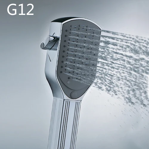 Gappo Bathroom Hand Shower Bath Shower Pressure Massage Rainfall SPA Water Shower Head Chrome Water Saving LED Mixer Tap - Цвет: G12