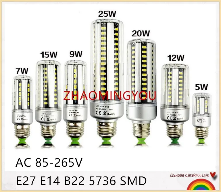 10PCS Super long lifespan E27 E14 5W 7W 9W 12W 15W 20W 25W LED lamp