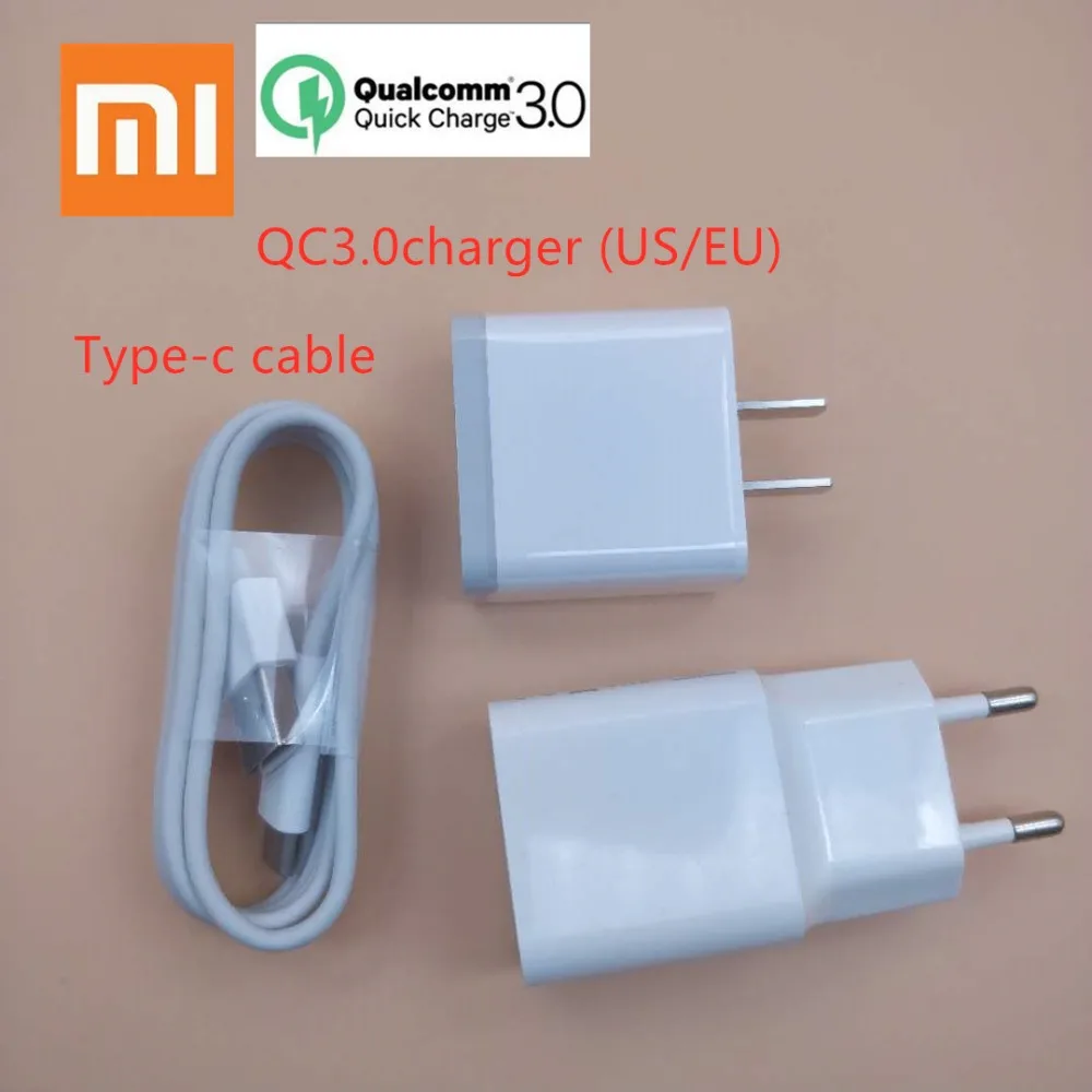 

original EU xiaomi mi max 3 charger QC 3.0 Power adapter quick fast charge cable for a2 mi8 mi6 8 se mix 2 2s 3 mi5 a1 6 6x a1