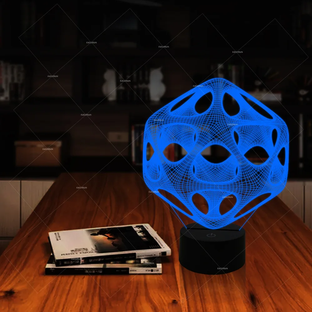 3d визуальная стереолампа светодиодный художественный абстрактный моделирующий