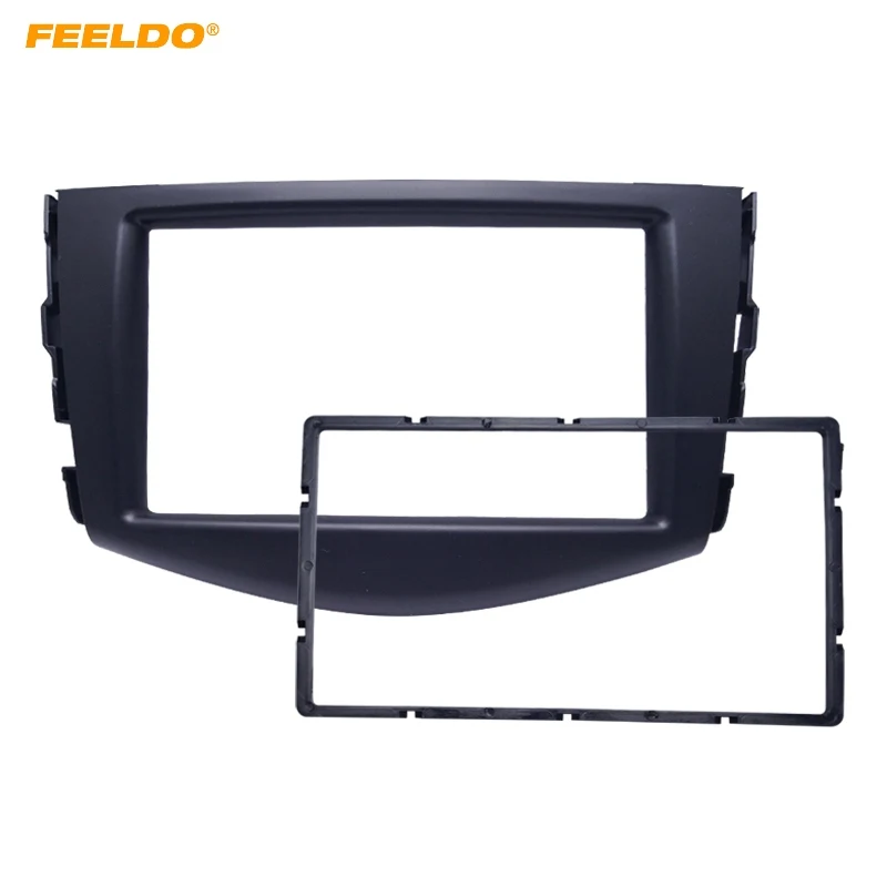 Автомобильная рамка FEELDO панель для Toyota RAV4 2006-2012 адаптер отделка CD стерео