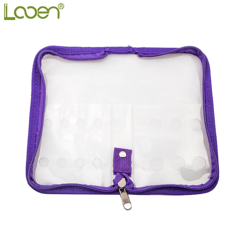 

Empty Crochet Kit Case Transparent PVC Bag For Crochet Hooks Yarn Craft Knitting Needles Sewing Bag Pencil Case Home Sewing