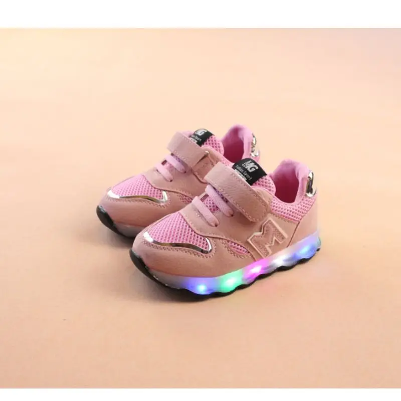 Baby Sneaker Shoes Toddler Kids Mesh Breathable Colorful LED Light Up Shoes Boys Girls Baby Luminous Comfortable Sport For Child Baby Sneaker Shoes Toddler Kids Mesh Breathable Colorful LED Light Up Shoes Boys Girls Baby Luminous Comfortable Sport For Child
