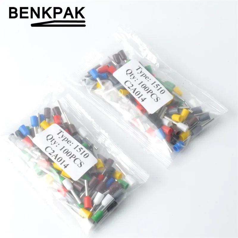 

100PCS 16 AWG 1.5mm2 E1510 Insulated Cord End Terminal Wire Ferrules