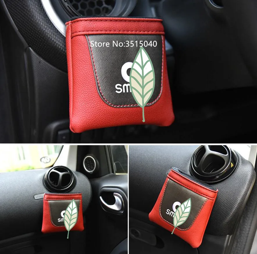 For Mercedes Benz Smart Car Storage Bag Outlet Vent Tidy Box For Mercedes Benz Smart Car Storage Bag Outlet Vent Tidy Box Organizer Accessories Gles Phone Container Leather In Stowing Tidying From
