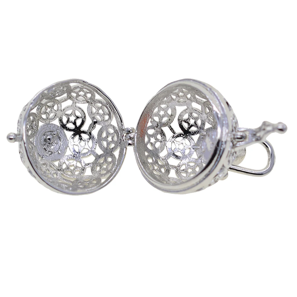 Blank Pearl Beads Cage Pendant Charms Memory Locket Pendants Settings for DIY Necklace Bracelet Earrings Jewelry Making