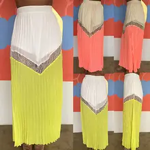 Бохо хиппи Цыганский Для женщин летние цветочные длиной макси юбка Пляжное платье Повседневное