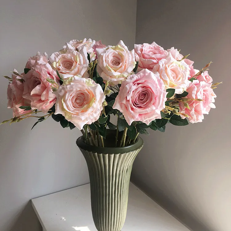 

Klonca High-grade Luxury Silk Flower 75cm 10pcs/lot Artificial Flower Rose Fake Flower Home Hotel Wedding Flower