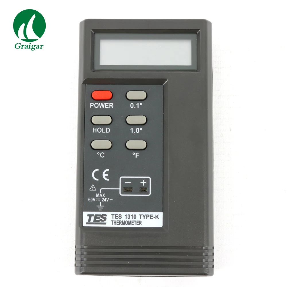 

TES-1310 Digital Thermocouple Thermometer Temperature Reader Sensor Switchable Resolution