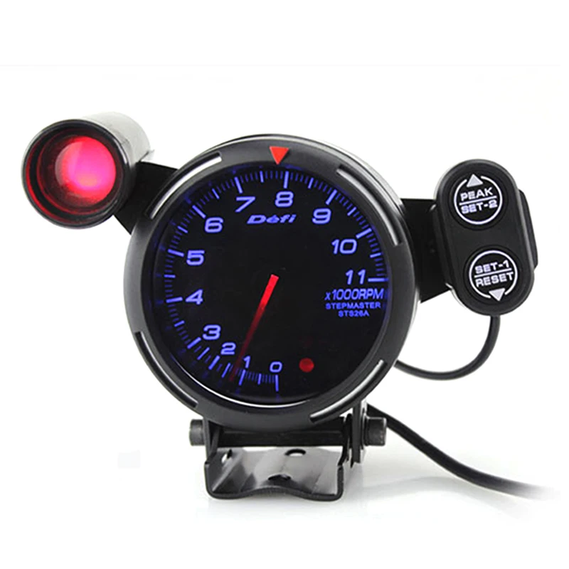 

3.75 Inch 80mm Car Defi 0-11000 RPM Stepper Motor Tachometer RPM Gauge with Shift Light for Auto Car RPM Gauge Meter