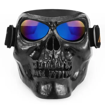 

Goggles Match Open Face Mask Motorcycle Half Vintage Retro Helmets Party Outdoor Tatical War Game Face Mask
