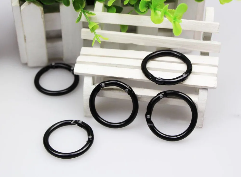10pcs Spring O Ring,bag carbine,Round Carabiner Snap Clip Hook Keychain Trigger Keyring Buckle,DIY accessories outdoor tools