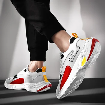 

2020 New Summer Men's Sneakers Retro Fashion Casual Shoes Breathable Upper Increased Wear-resistant Non-slip Sole Men's Shoes