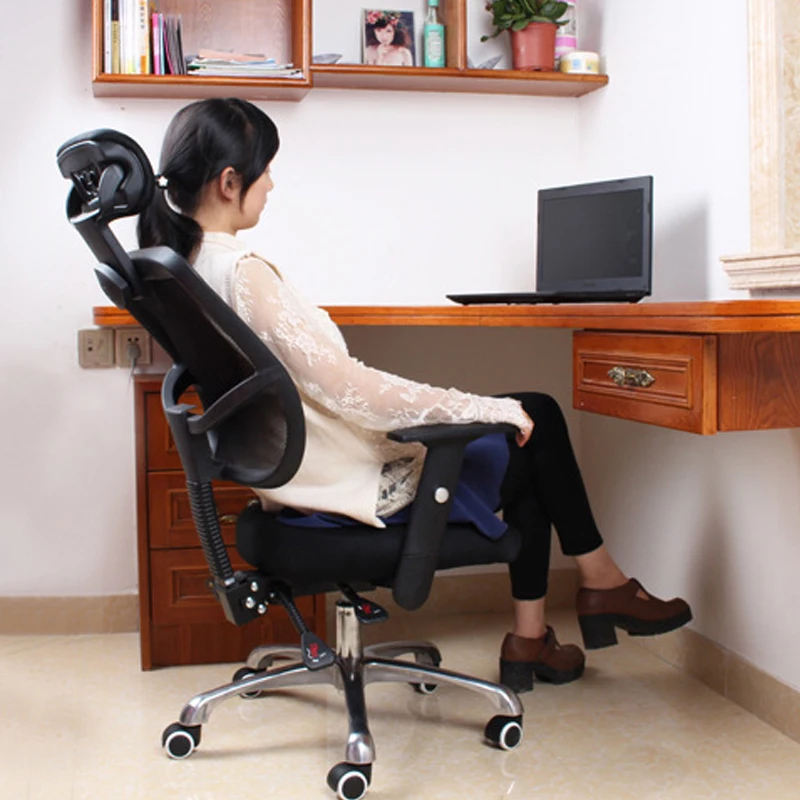 Компьютерное кресло, домашнее офисное Сетчатое кресло для персонала, эргономичный вращающийся поворотный стул