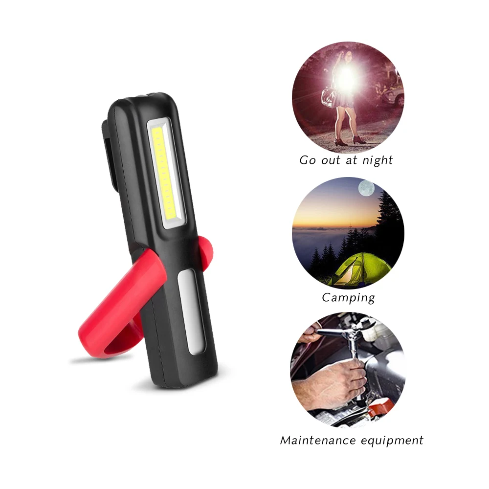 USB Rechargeable 3W COB Flashlight Torch Magnetic LED Work Light Outdoor Camping Emergency Lanterna Hook camping light portable flashlight portable lanterns camping lamp camping lantern portable work lights portable work light portable torch