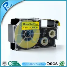 Совместимый черный на желтом XR-18YW 18 мм ленты этикеток для EZ принтеров этикеток