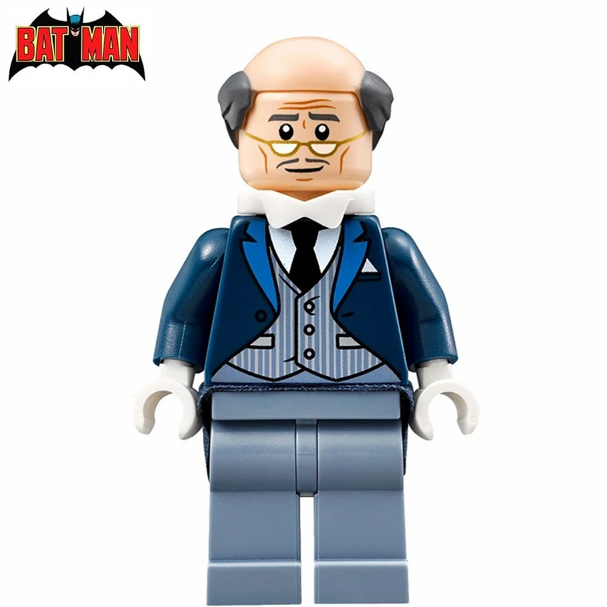 Goedkoop Enkele Koop 2017 BATMAN FILM Alfred Pennyworth Mister Mr. Freeze Bouwstenen SUPER HEROES Justice League minifig Kid Speelgoed