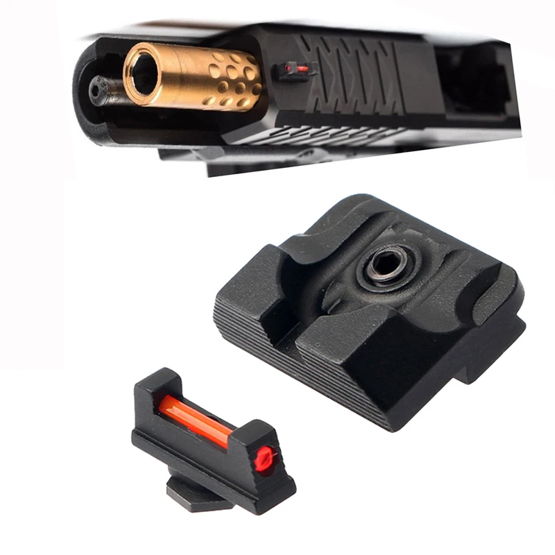 18x15x8 мм передний/задний тактический прицел боевой пистолет Glock волоконно