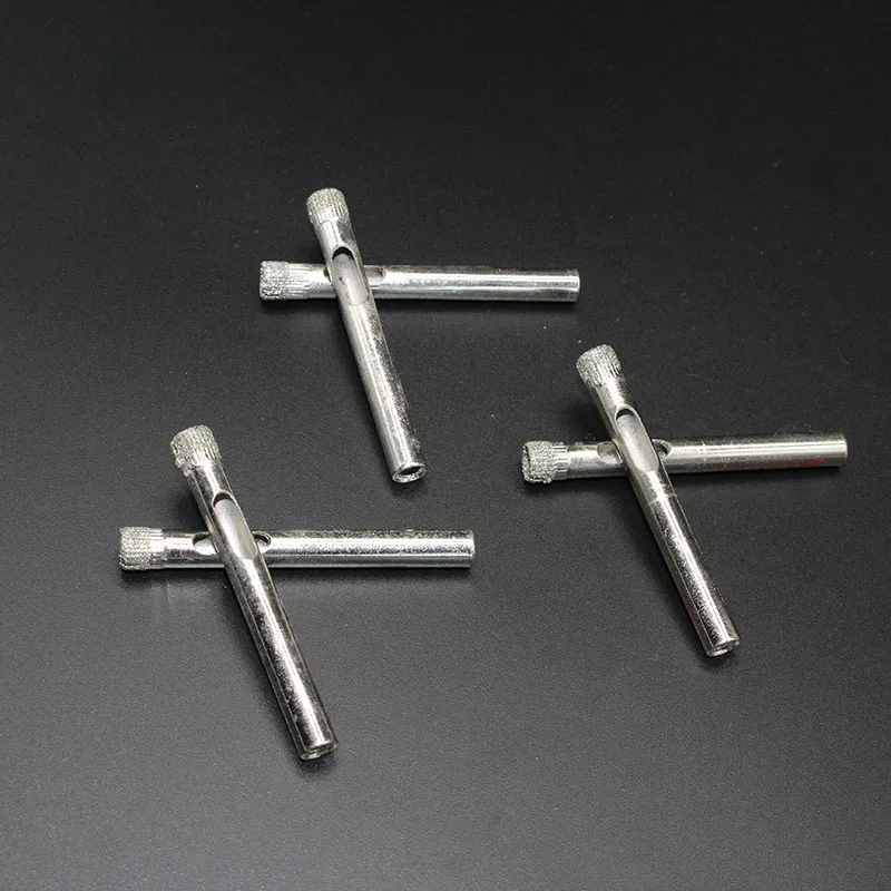 4 pcs Dia Diamond Coated Drill Bit Marble Tile Glass Hole Saw Cutting Tool DT