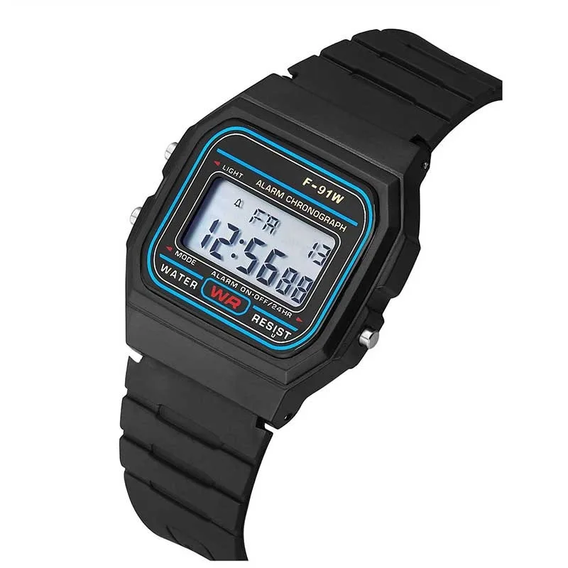 Buy Led Digital Black plastic watches men's Sports