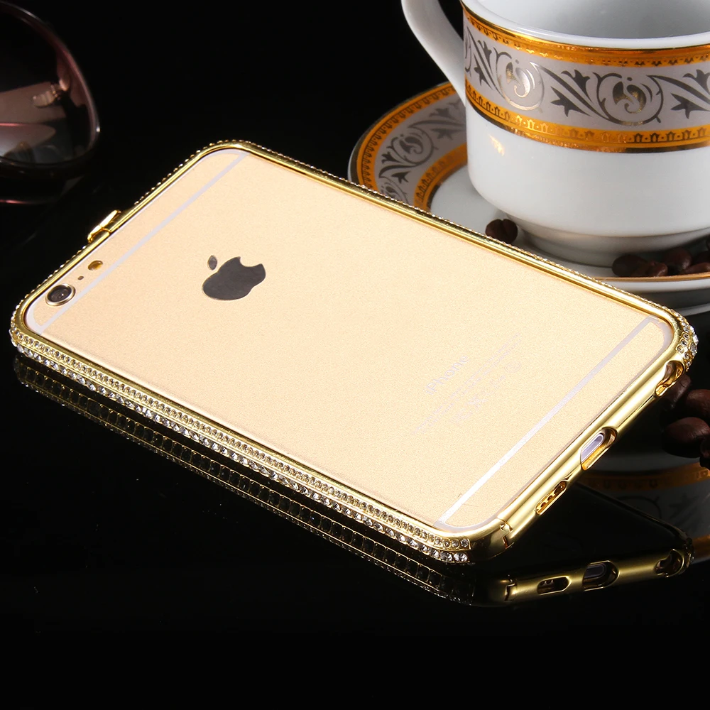 KISSCASE Bling Стразы Dinamond бампер на для iPhone 6 6s Plus бампер Fram Bling металлическая рамка для iPhone 6 6s Fram обода крышка