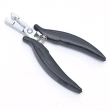 Высокое качество из нержавеющей стали квадратный тип Кератин наращивание волос плоскогубцы черный цвет Ферро-никель не ржавеет u-образный головы плоскогубцы для волос