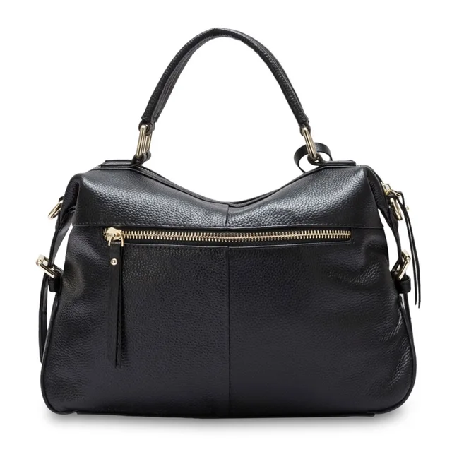 Zency Fashion Women Tote Bag 100% Genuine Leather Handbags Female Boston Charm Messenger Crossbody Purse Luxury Shoulder Bags 3