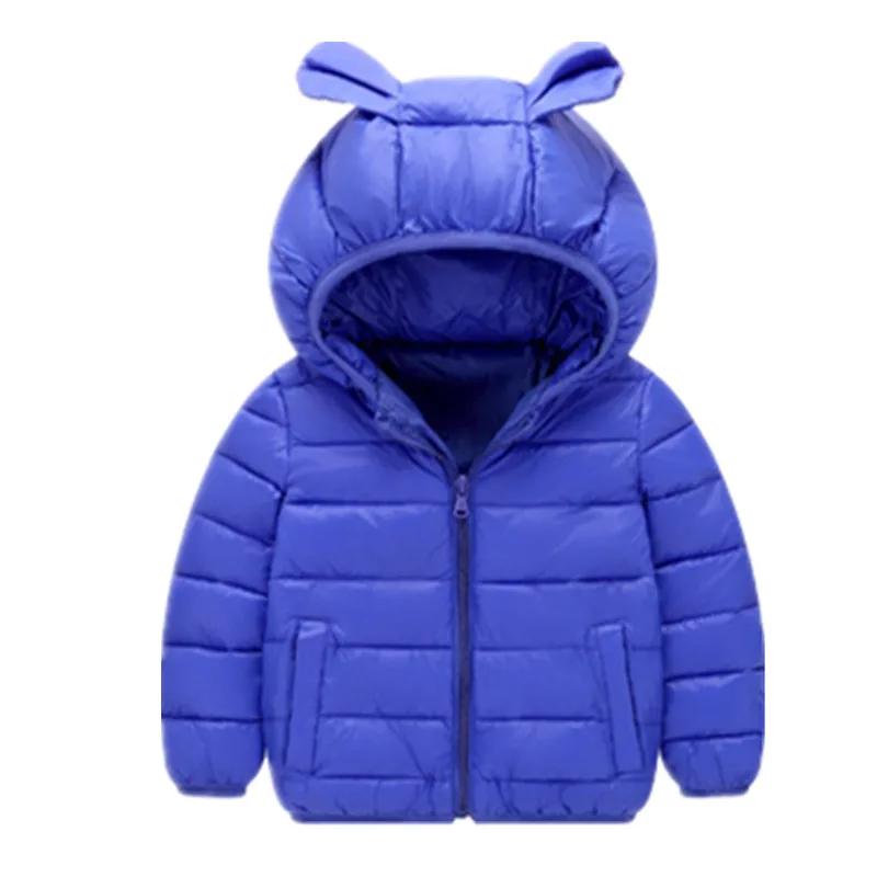 Весеннее Детское пальто, Осенняя детская куртка, верхняя одежда для мальчиков и девочек, теплая детская верхняя одежда с капюшоном для малышей, пальто для мальчиков, одежда - Цвет: blue