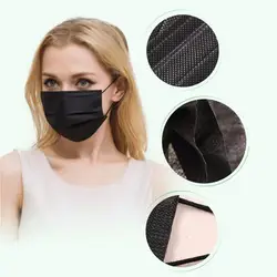 Лидер продаж 50 шт Профессиональный Одноразовые 4 слоя активированный уголь маска доктор Haze Pm2.5 гриппа аллергия черный
