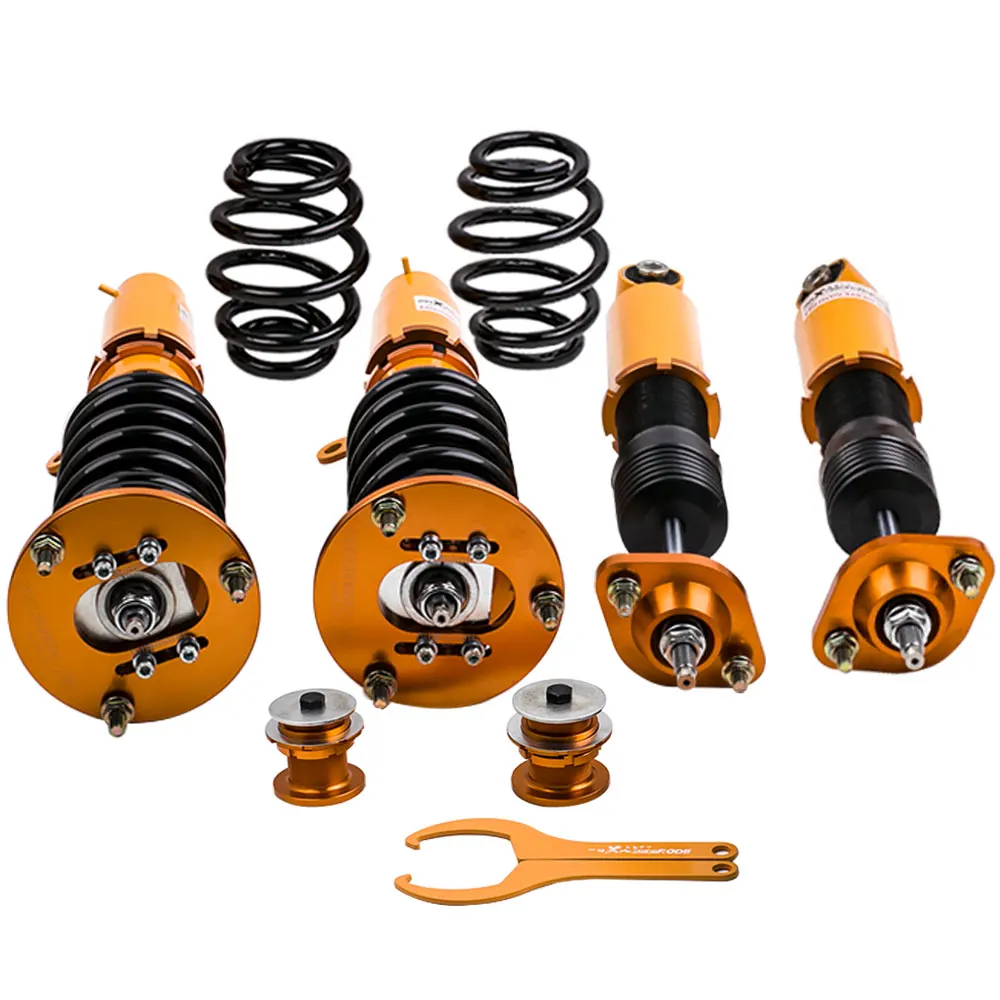

Coilover Suspensions For BMW E46 3 Series 330xd 330d 330i 328i 318i Adj Camber Absorber Strut Shocks pillow ball Coil Spring