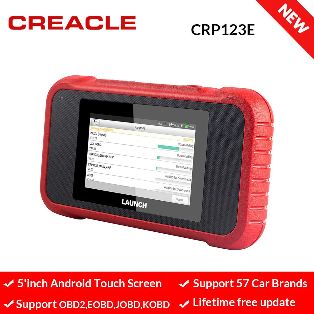 

Launch X431 CRP123E OBD2 OBDII code reader Scanner test Engine/ABS/SRS/AT X-431 CRP 123E obd2 Auto Diagnostic Tool