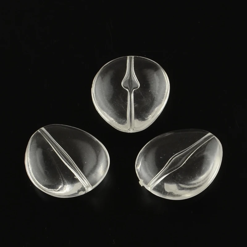 

Drop Transparent Acrylic Beads Jewelry Makings DIY Clear Beads Spacer Charm Accessories,20x17x6mm, Hole: 1.5mm;about 365pcs/500g