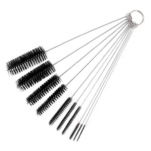 10 Pieces Multifunctional Nylon Stainless Steel Durable Brushes Set