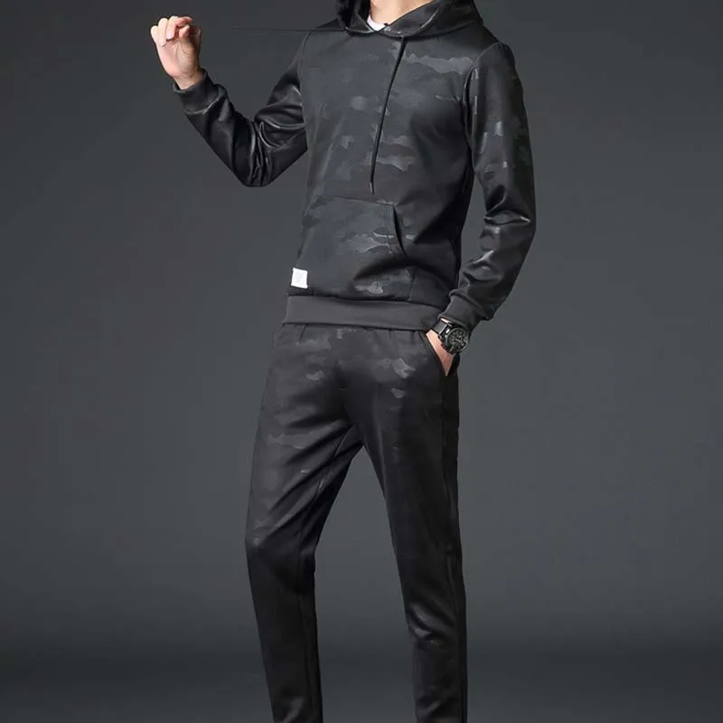 Military camouflage track Suit men 2019 new mens sweat suits casual jogger male set 2 piece sets jogging suits men streetwear 