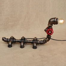 Винтаж Ретро черная мастерская животного caterpillar настольная лампа e27 светильники бра для спальни ночники цеха для офиса