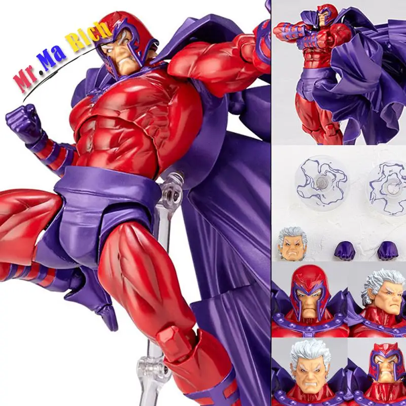 

Figma Series No.006 Magneto Figure No.006 Revoltech Magneto Pvc Action Figures E Collection Model Toy Doll Gift