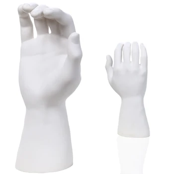 

High Quality White PE Male Mannequin Hand For Watch/Gloves Display, Manikin Hands