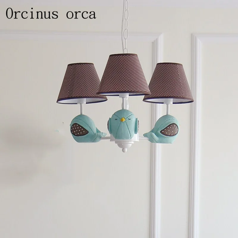American Simple Birds Children's Chandeliers Boys Girls Bedrooms
