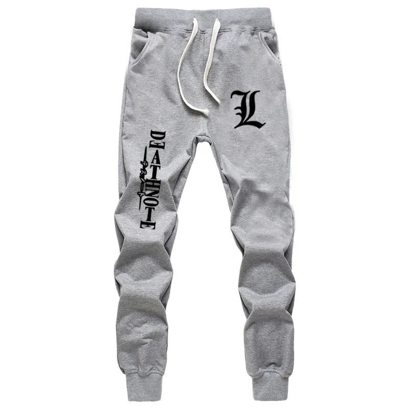 Модные Спортивные штаны в стиле аниме Death Note L Lawliet с буквенным принтом