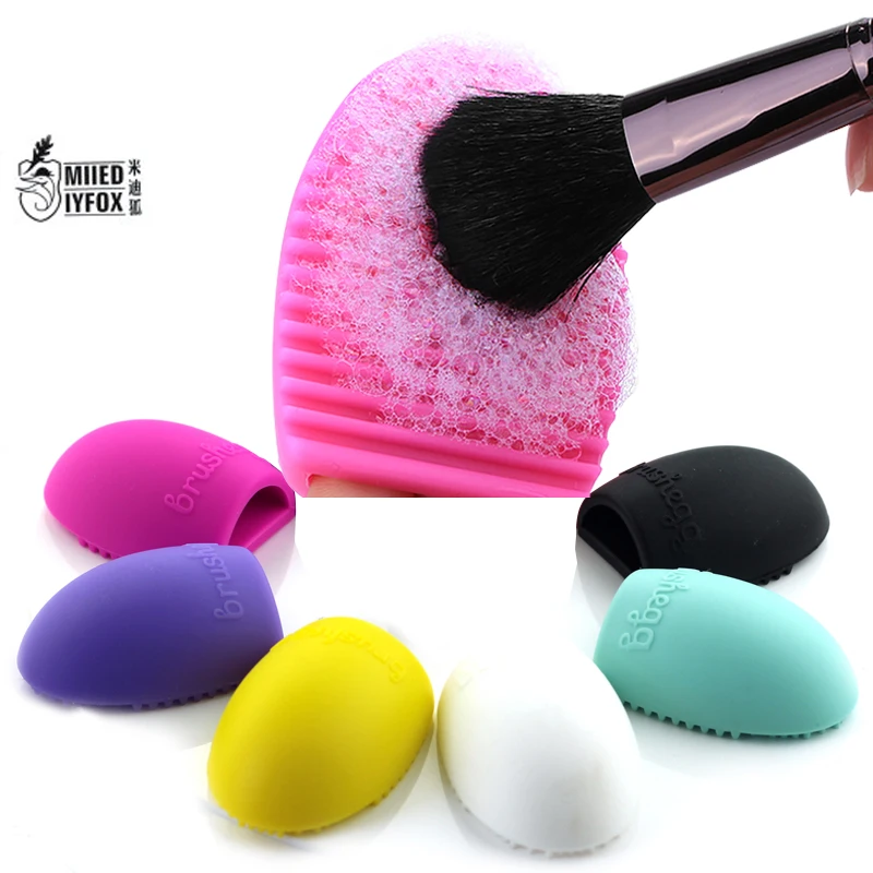 Random Color Brushegg Cleaning Washing Tools Cosmetics ...