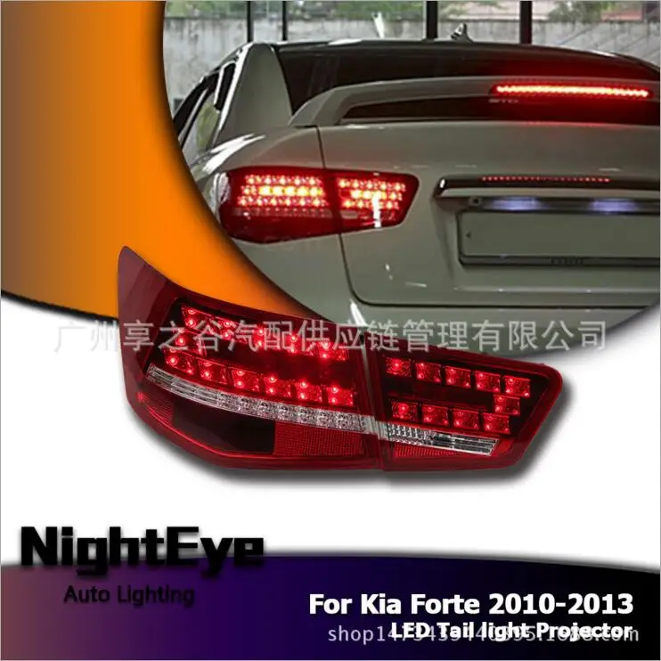 Hireno Tail Lamp for KIA Forte 2010 2011 2012 2013 Taillight Rear Lamp