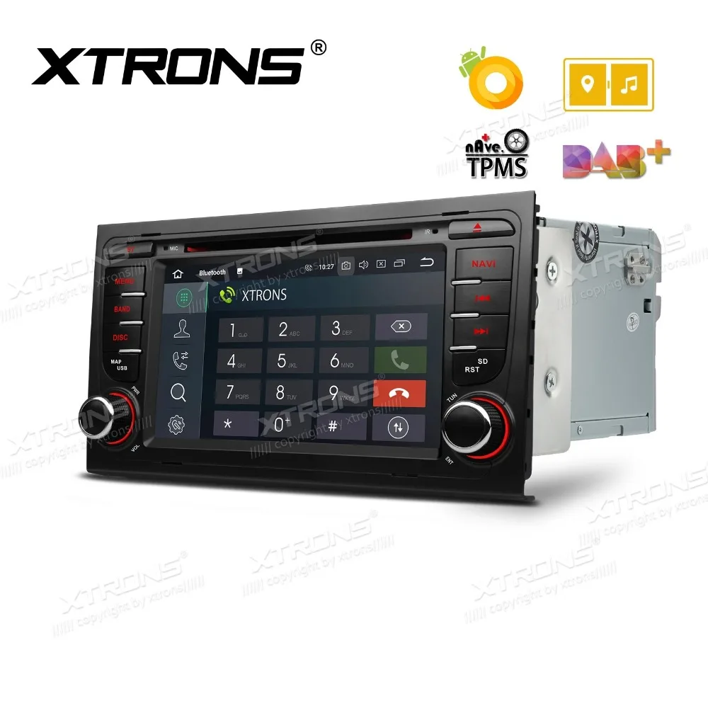 Top XTRONS 7" Android 8.0 Octa Core GPS Radio Car DVD Player for Audi A4 S4 B6 B7/RS4 2002 2003 2004 2005 2006 2007 2008/SEAT Exeo 2