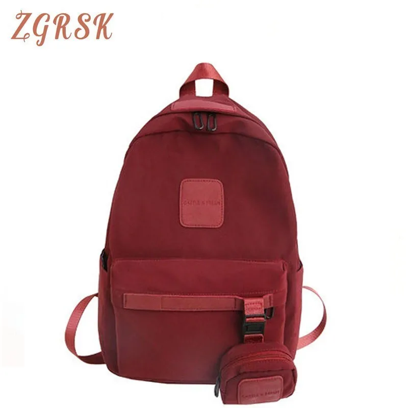 

Women High Quality Fashion Nylon Backpacks Bagpack Female Designers Backpack Bookbag School Back Pack Bags For Teenage Girls