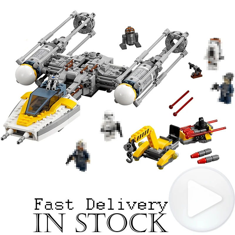 

LEPIN 05065 Y-wing Starfighter Star Clone Wars Building Blocks Bricks Enlighten Toys Oyuncak Compatible with legoINGly 75172